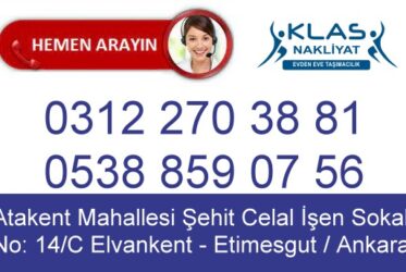 Klas Evden Eve Nakliyat Etimesgut Ankara